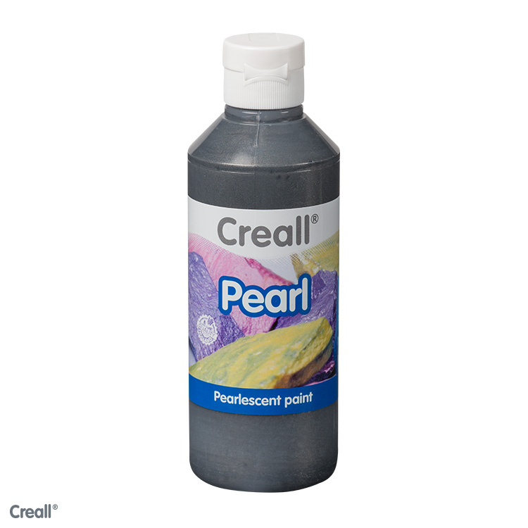 Creall Pearl, peinture nacre irisée, 250ml, noir