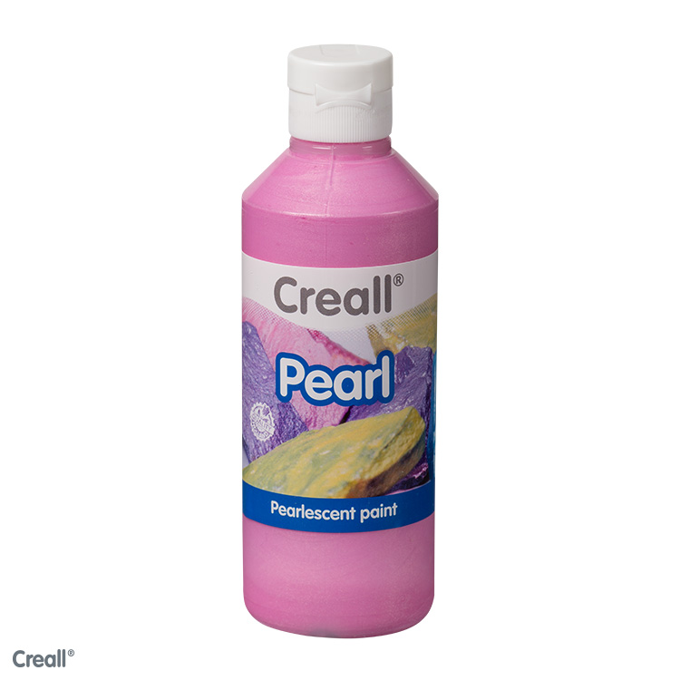 Creall Pearl, peinture nacre irisée, 250ml, rose