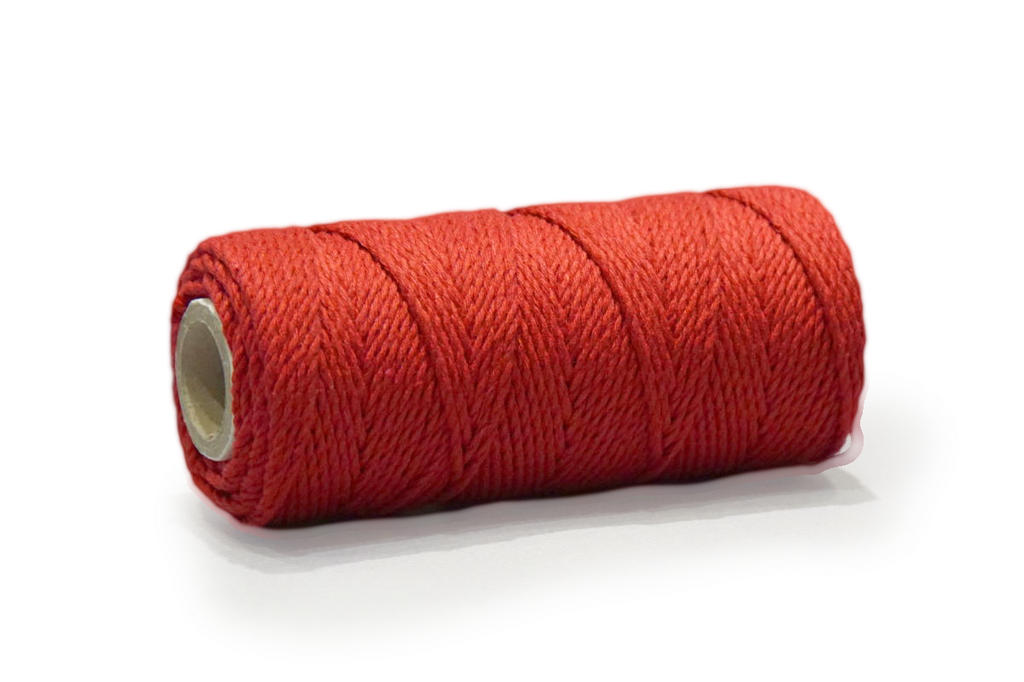 Corde cotton 2mm (DD), 200gr - 75m - Rouge