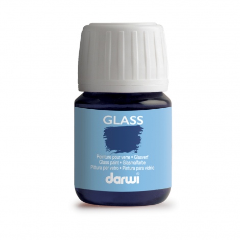 Darwi glass, peinture en verre, 30 ml - Bleu Clair