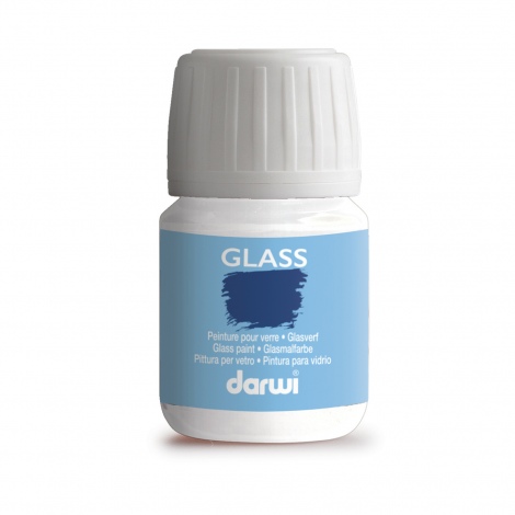 Darwi Glass glasverf, 30ml, Wit