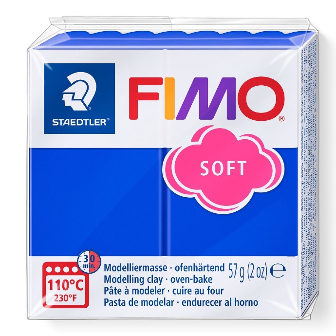 Fimo soft pâte à modeler 57g bleu lumineux