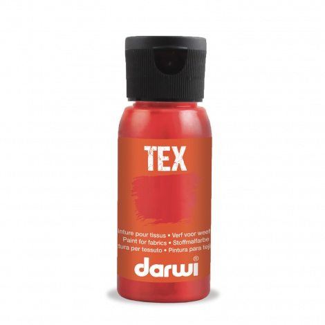 Darwi Tex textielverf, 50ml, Vermiljoen (490)