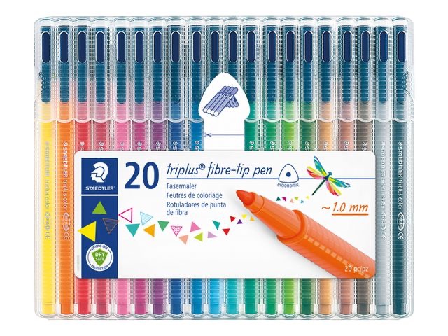 Staedtler Kleurstiften triplus, Box 20st - kleurassortiment