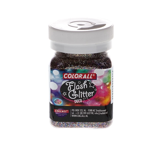 Colorall Flash Glitter decoratie, Strooiflacon 150ml/95g, Multi