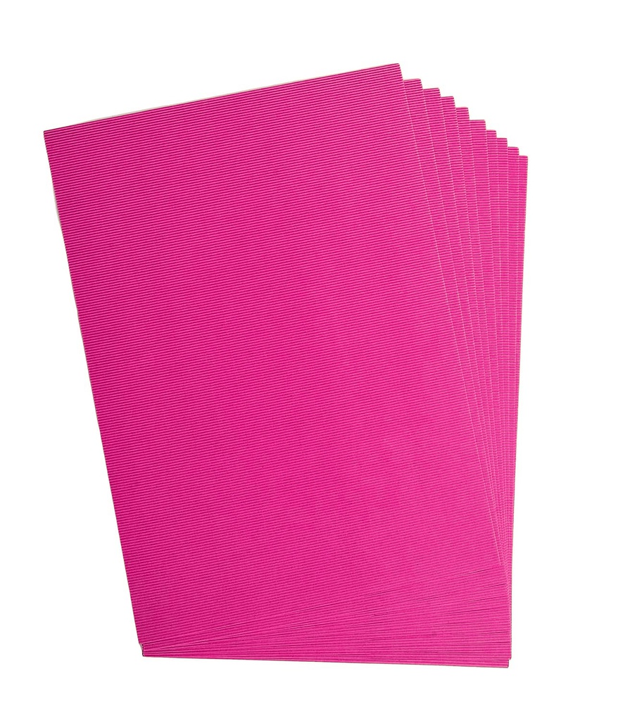 Carton ondulé, 50x70cm, 1 feuille, pink
