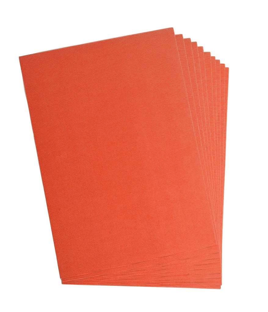 Carton ondulé, 50x70cm, 1 feuille, orange