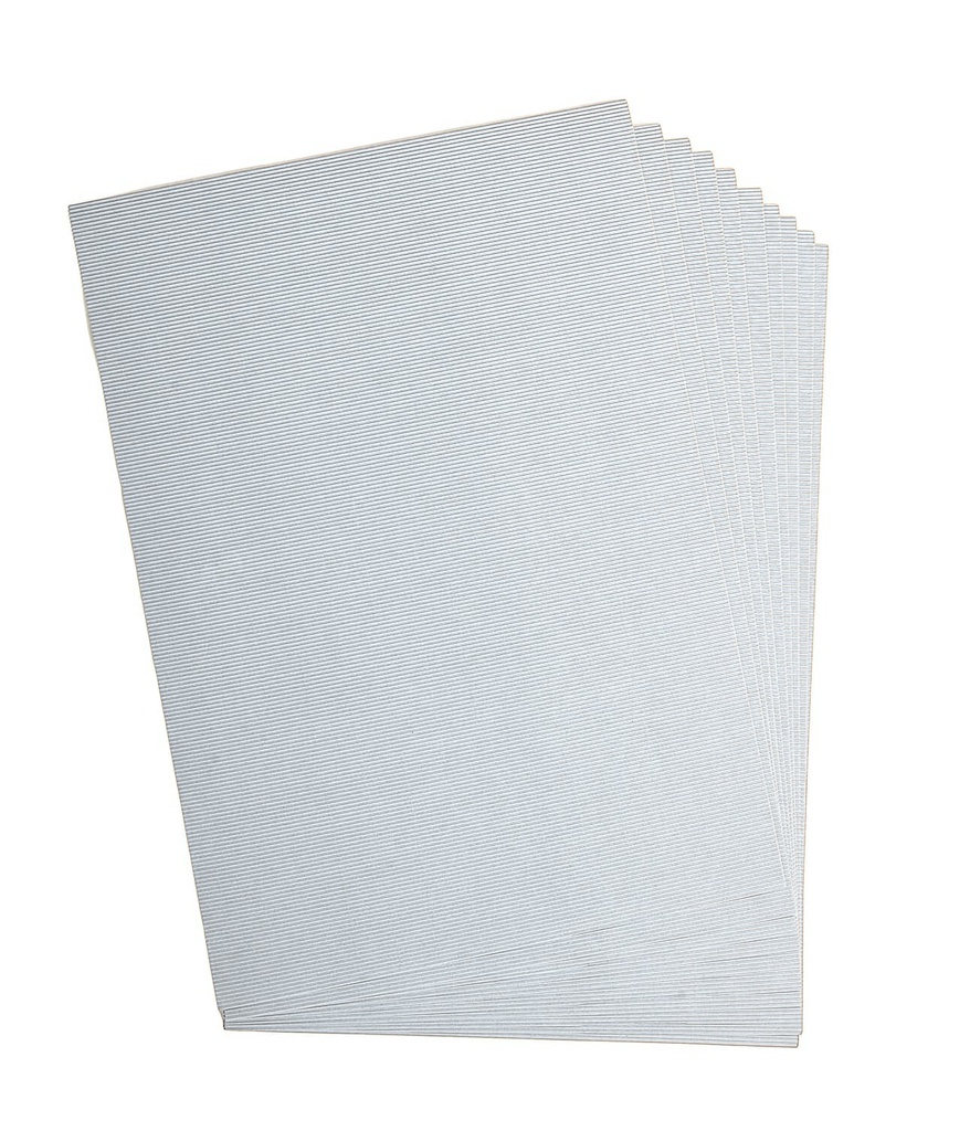 Carton ondulé, 50x70cm, 1 feuille, gris
