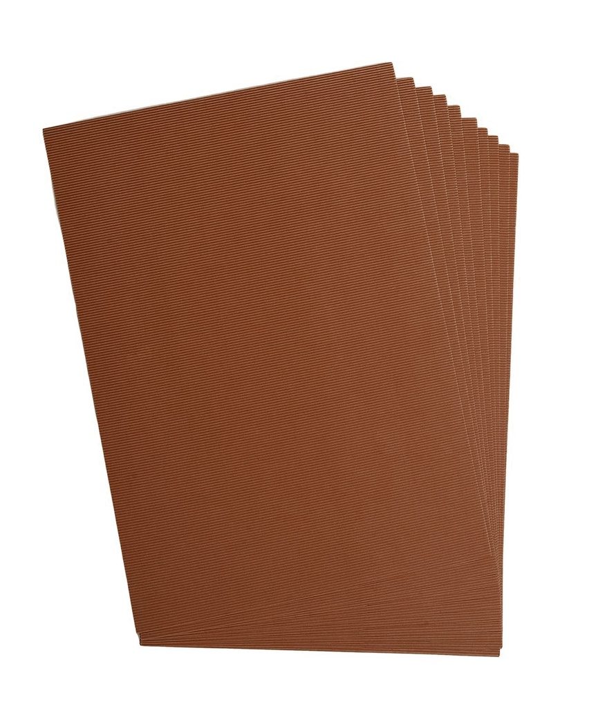 Carton ondulé, 50x70cm, 1 feuille, brun