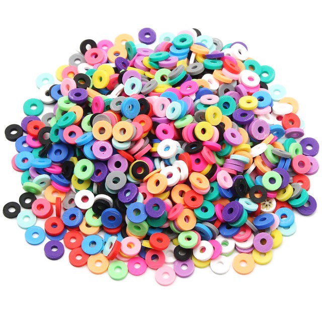 Polymer Beads / Katsuki 5 mm, 320 pieces - assortiment de couleurs