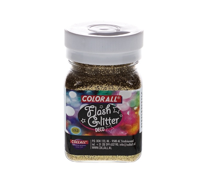 Colorall Flash Glitter decoratie, Strooiflacon 150ml/95g, Goud