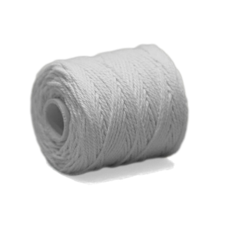 Fil coton (1mm) pour bandes d'amitié 50gr (~45m), blanc