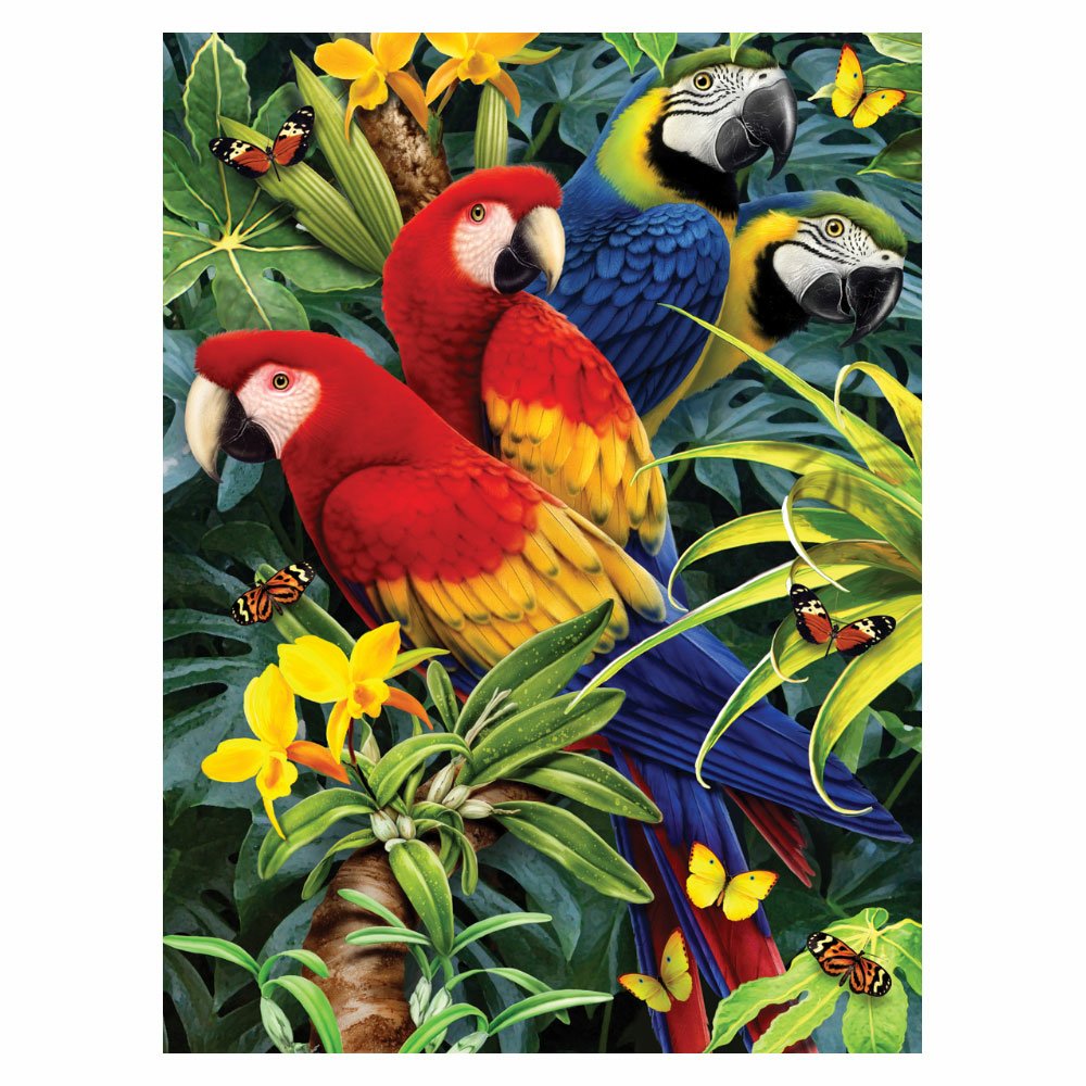 Painting by Numbers 225x305mm, Majestic Macaws