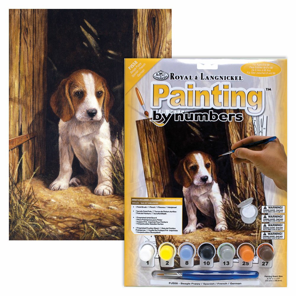 Painting by Numbers 225x305mm, Beagle Puppy