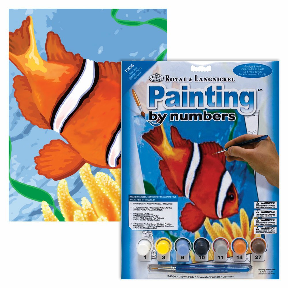 Painting by Numbers 225x305mm, Clown Fish