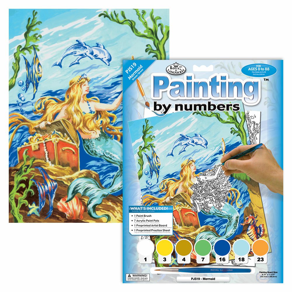 Painting by Numbers 225x305mm, Mermaid