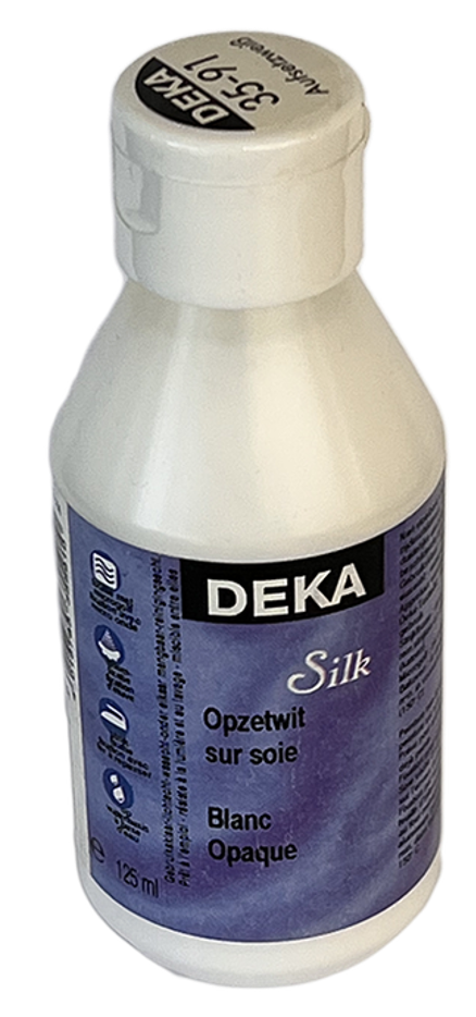 Deka Silk peinture de soie, 125 ml, Blanc Couvrant (091)