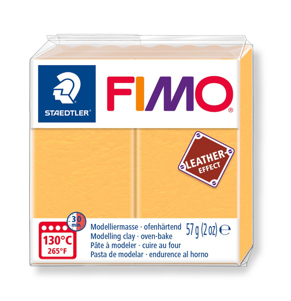 Fimo leather-effect 57 g jaune safran