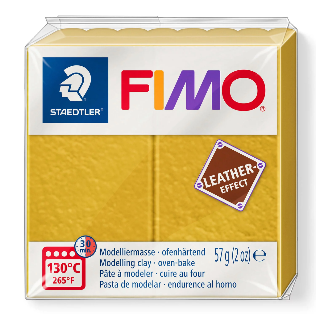 Fimo leather-effect 57 g ocre