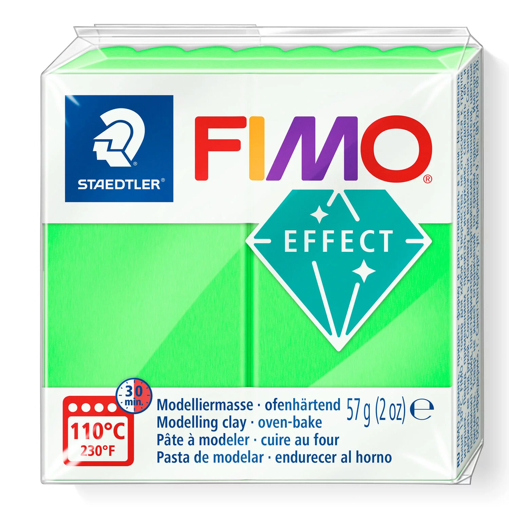 Fimo effect neon 57 gr vert
