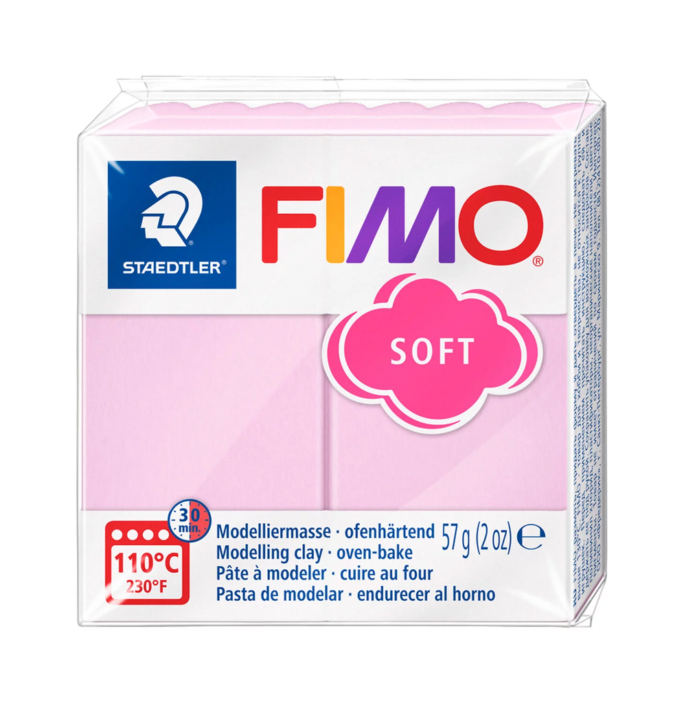 Fimo soft boetseerklei, 57gr - lichtrose
