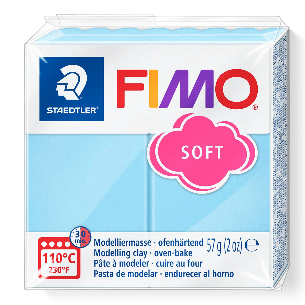 Fimo soft boetseerklei, 57gr - aqua
