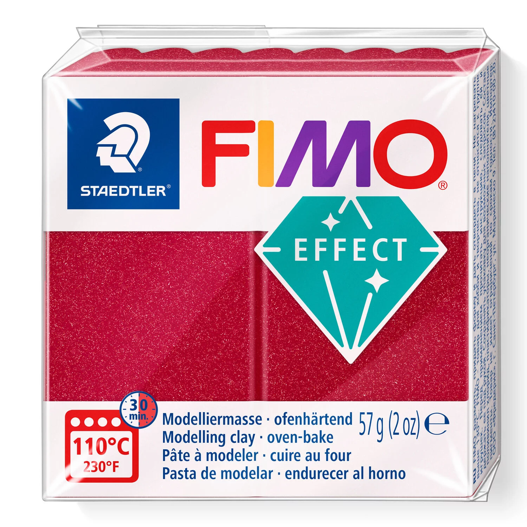 Fimo effect pâte à modeler 57g rubicelle metallic