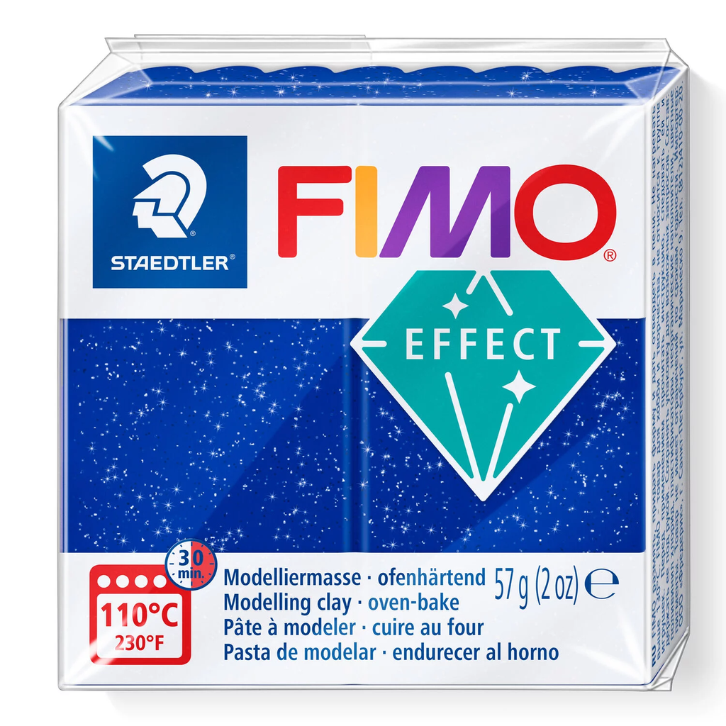 Fimo effect pâte à modeler 57g bleu metallic