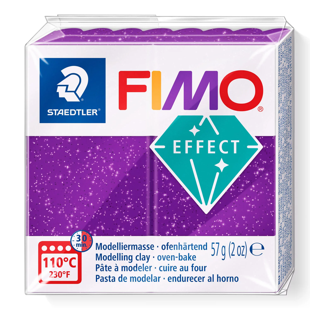 Fimo effect boetseerklei, 57gr - metallic lila**
