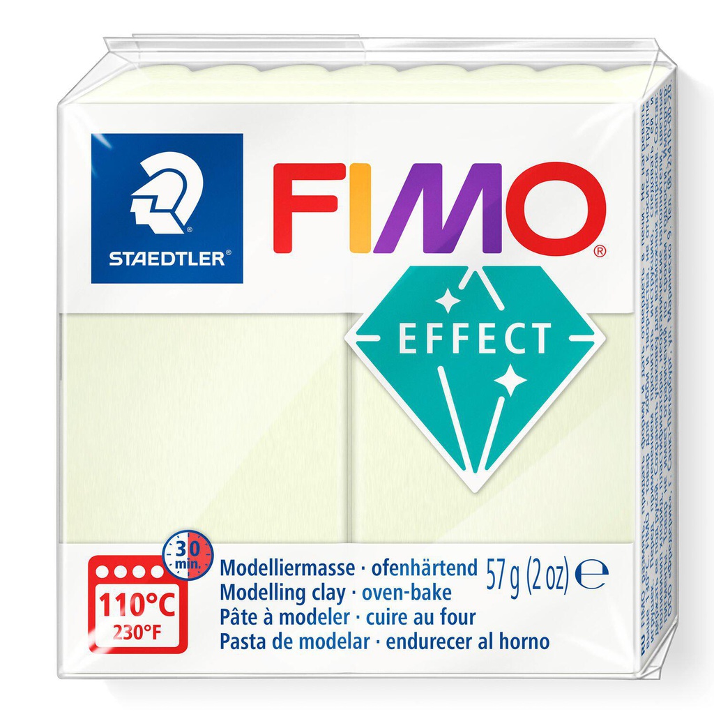 Fimo effect boetseerklei, 57gr - nachtlichtend