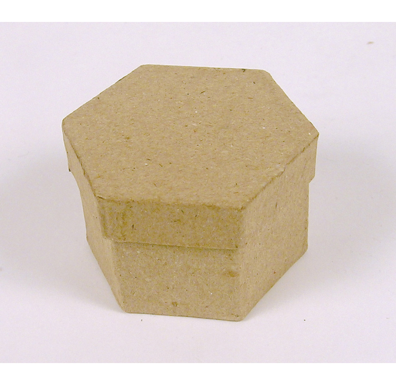 Décopatch Boîte Mini hexagonale 5x5x3 cm
