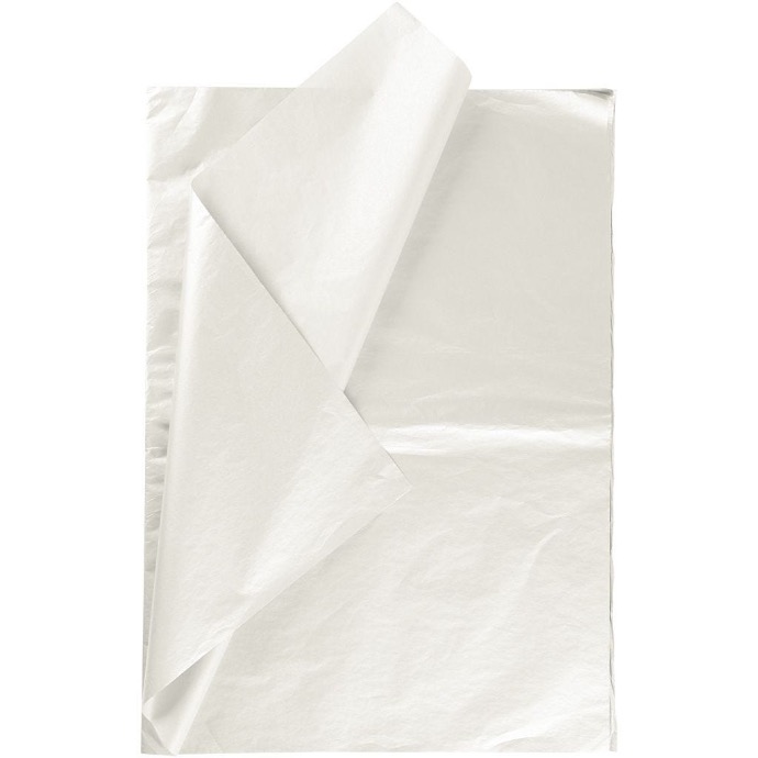 Papier de soie 20g/m², 50x70cm, 26 flles, blanc