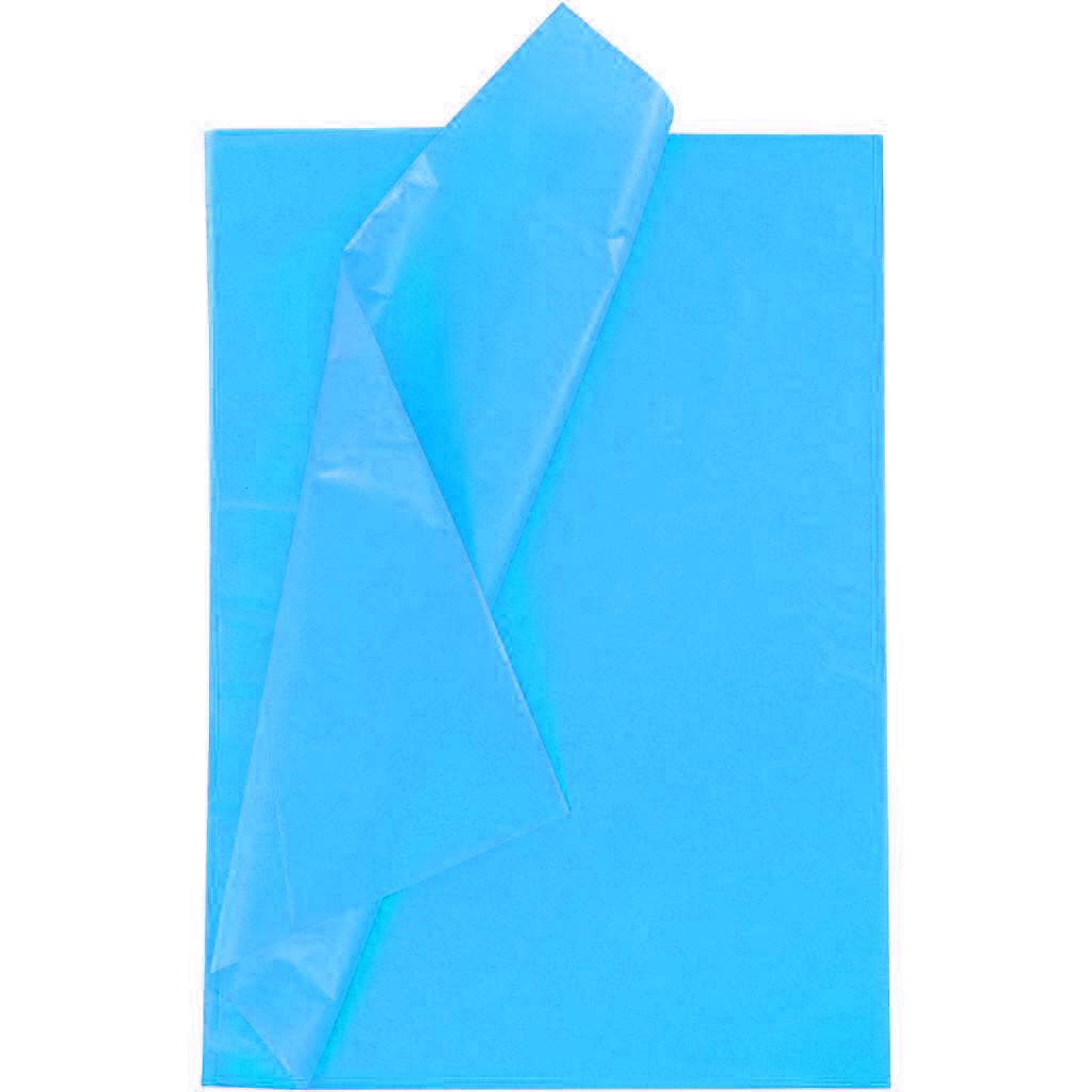 Papier de soie 20g/m², 50x70cm, 26 flles, bleu