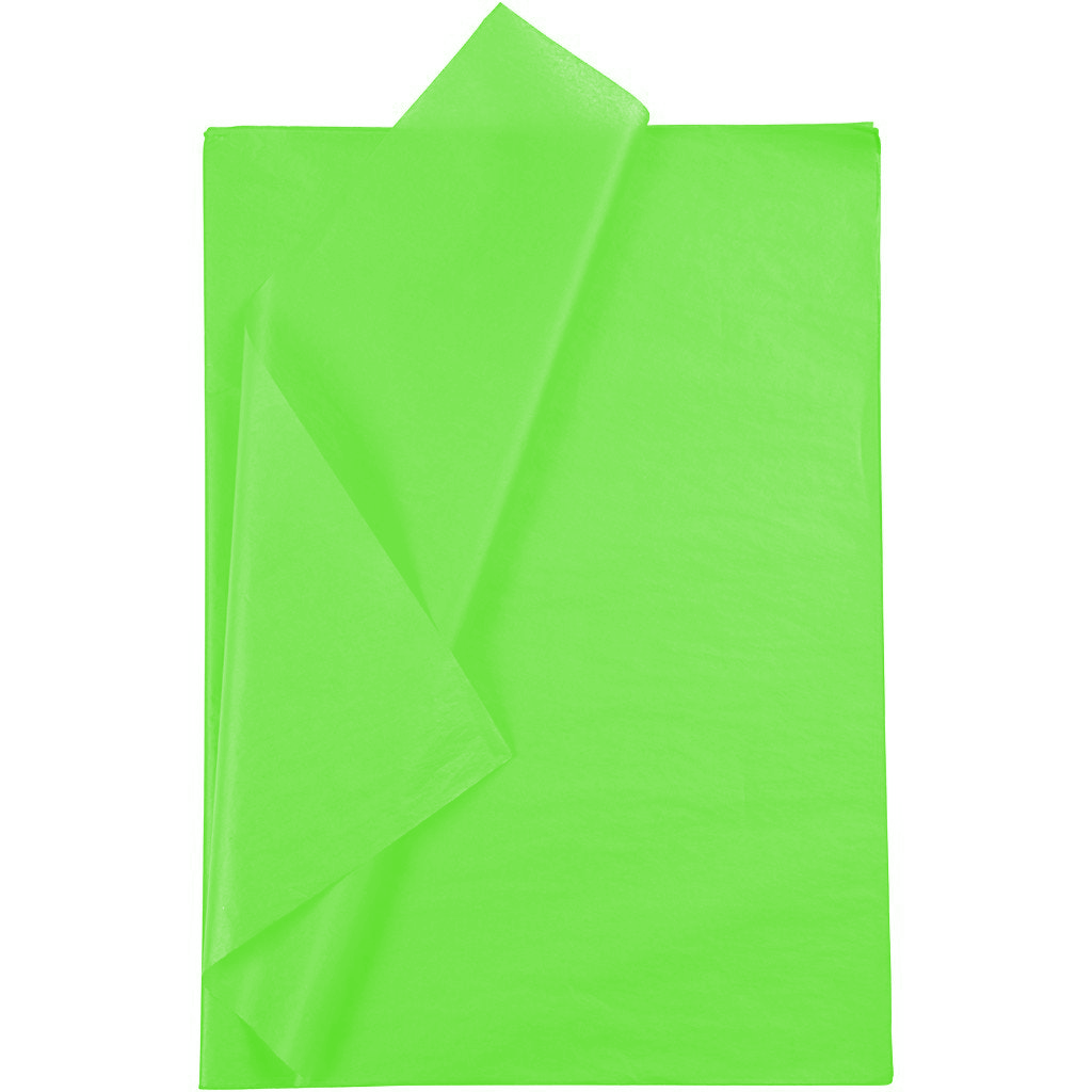 Papier de soie 20g/m², 50x70cm, 26 flles, vert
