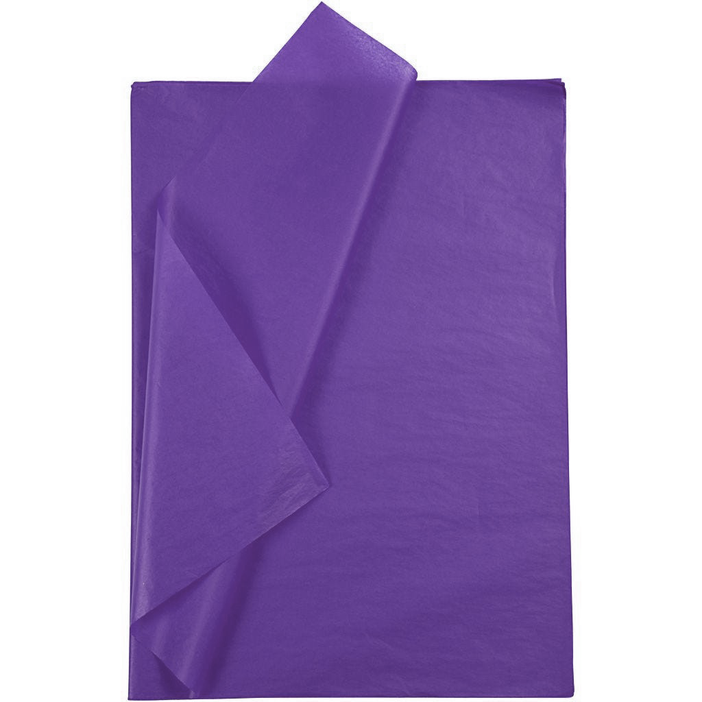 Zijdepapier 20g/m², 50x70cm, 26 vellen, violet