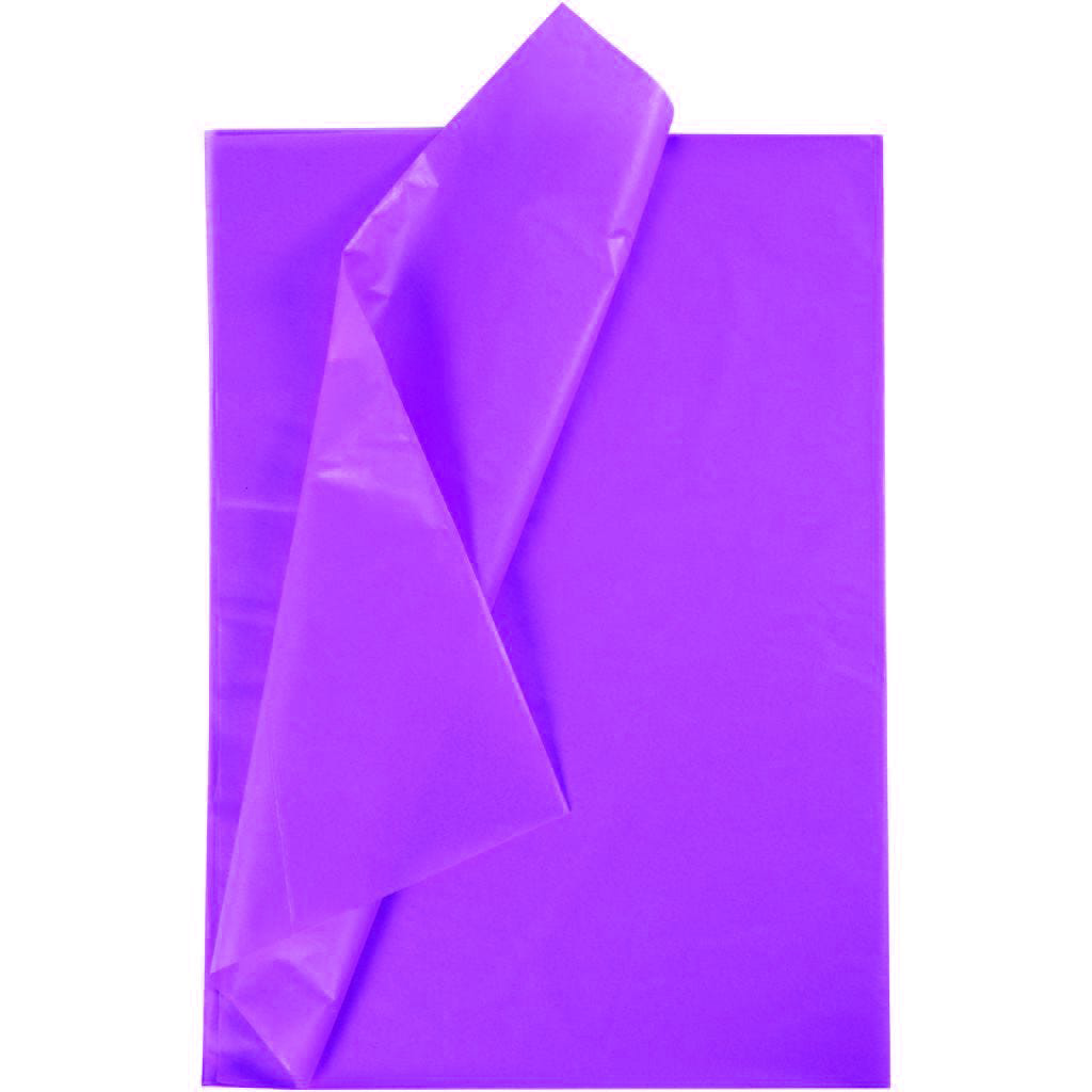 Zijdepapier 20g/m², 50x70cm, 26 vellen, donker lila