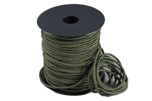 Paracord 2mm, Donkergroen, 50M