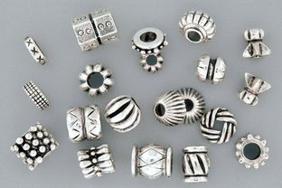 Metal Beads, Argent, assortiment 20 pièces 