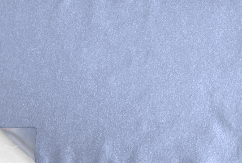 Feutre de bricolage (40% laine) autocollant, largeur 90cm, épaisseur 1,5mm, 125gr/m, Bleu clair