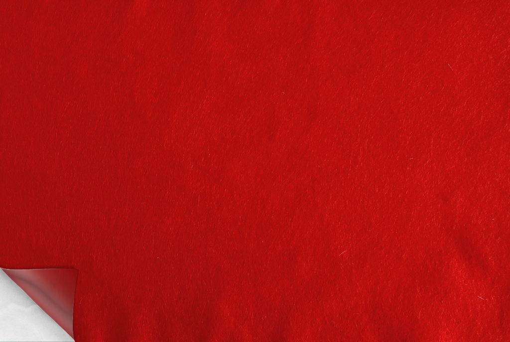 Feutre de bricolage (40% laine) autocollant, largeur 90cm, épaisseur 1,5mm, 125gr/m, Rouge