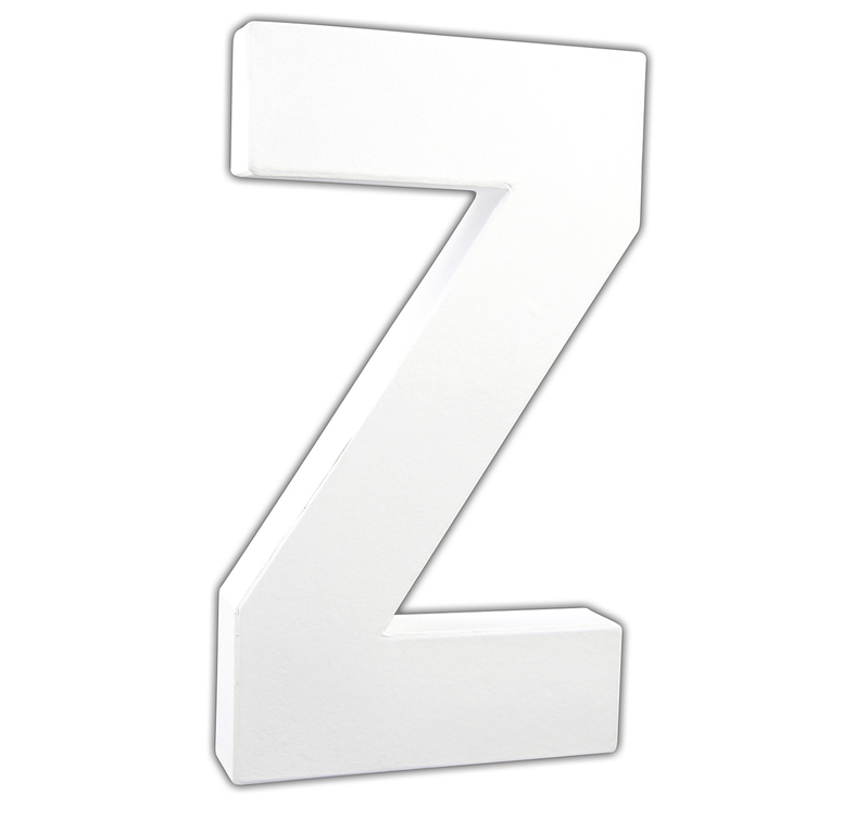 Décopatch Alfabet groot Letter 20,5cm, Z. - Wit