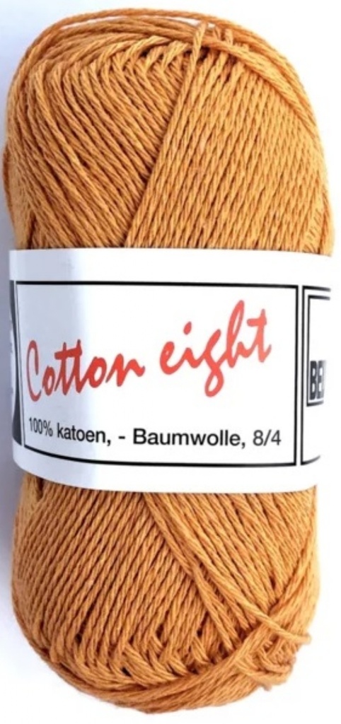 Coton à Tricoter Cotton 8 (100% coton) 50gr, Jaune Maïs