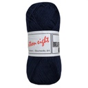 Coton à Tricoter Cotton 8 (100% coton) 50gr, Bleu Marine