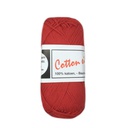 Haakkatoen Cotton 8 (100% katoen) 50gr, Rood