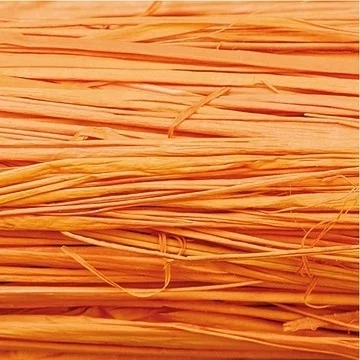 Raphia Naturel Coloré 50gr - Orange