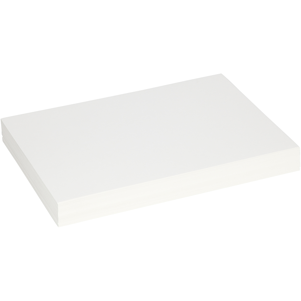 Carton pliable, 25,5x36 cm, ép. 0,4 mm, 250 gr, blanc, 100 flles/ 1 Pq.