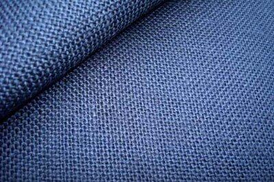 Tissu Jute 130 cm - Bleu