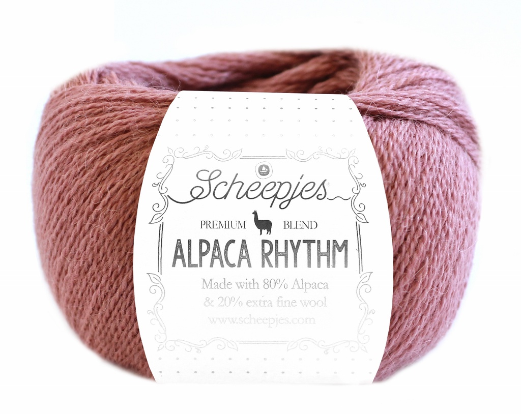Alpaca Rhythm, 10x25gr, 80% Alpaca/20% Wol, kleur "Foxtrot"