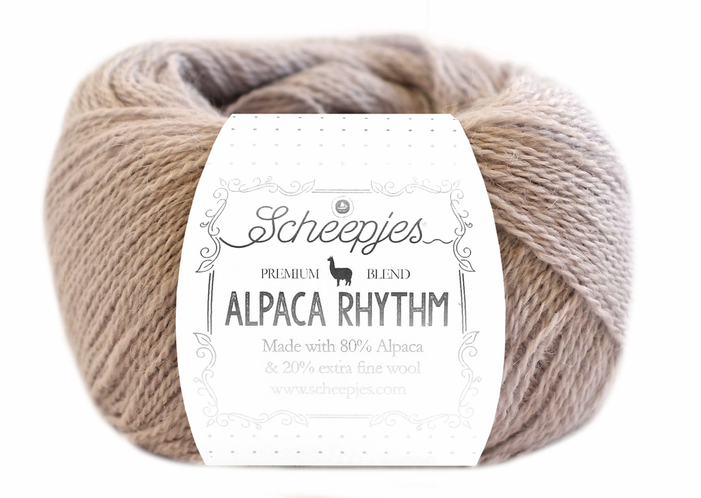 Alpaca Rhythm, 10x25gr, 80% Alpaca/20% Wol, kleur "Robotic"