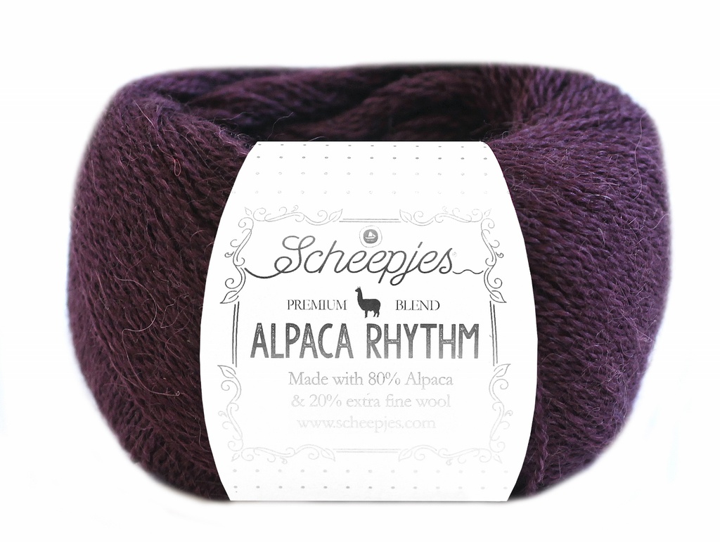 Alpaca Rhythm, 10x25gr, 80% Alpaca/20% Wol, kleur "Paso"